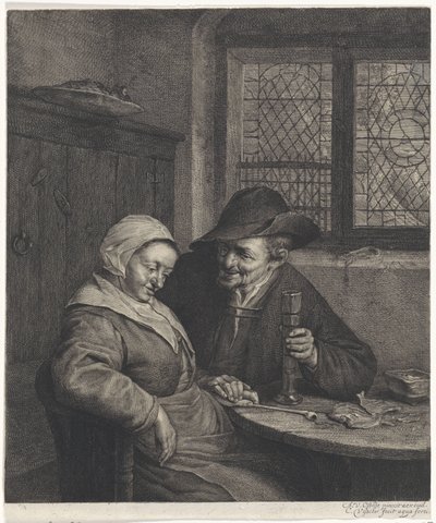 Vecchia coppia da Cornelis Visscher (II)