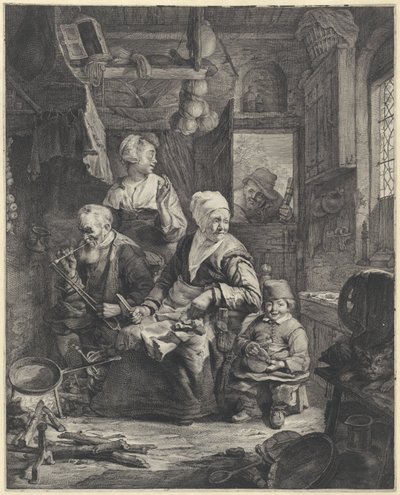 Cuoca di frittelle da Cornelis Visscher (II)