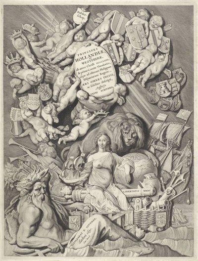 Titolo per una serie di conti e contesse di Olanda, Zelanda e Frisia da Cornelis Visscher (II)
