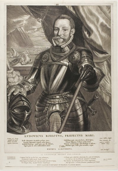 Lodewijk Boisot, Ammiraglio di Zeeland, tavola 4 da Quatuor Personae da Cornelis Visscher