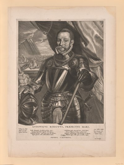 Luigi di Boisot, ammiraglio di Zelanda, da Quatuor Personae da Cornelis Visscher
