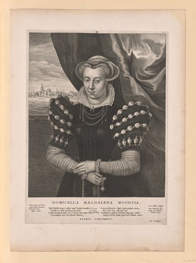 Magdalena Moons, da Quatuor Personae da Cornelis Visscher