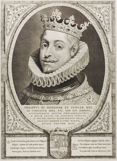 Filippo III, re di Spagna, dai Principes Hollandiae, Zelandiae, et Frisiae da Cornelis Visscher