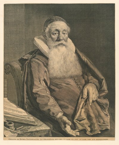 Ritratto di Gellius de Bouma da Cornelis Visscher