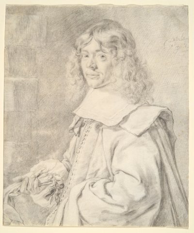 Ritratto di un giovane uomo da Cornelis Visscher