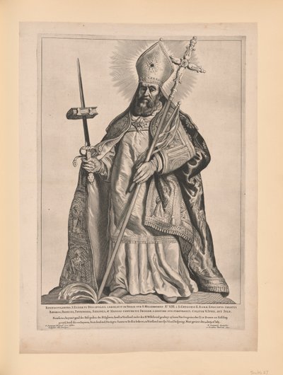 San Bonifacio, da Santi del Nord e del Sud dei Paesi Bassi da Cornelis Visscher