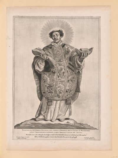San Lebuino, dai Santi del Nord e del Sud dei Paesi Bassi da Cornelis Visscher