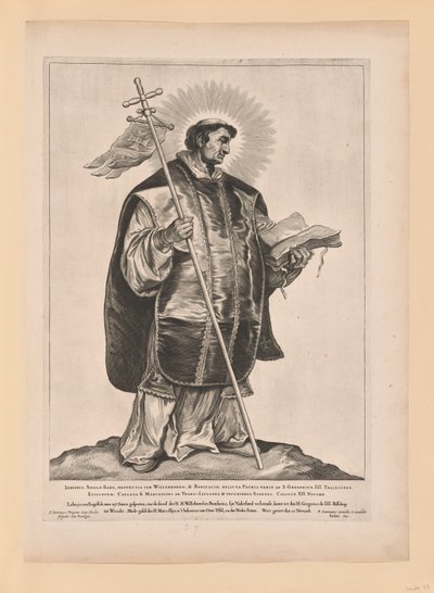 San Marcellino, da Santi del Nord e del Sud dei Paesi Bassi da Cornelis Visscher