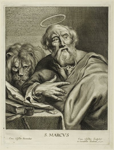 San Marco, da I quattro evangelisti da Cornelis Visscher