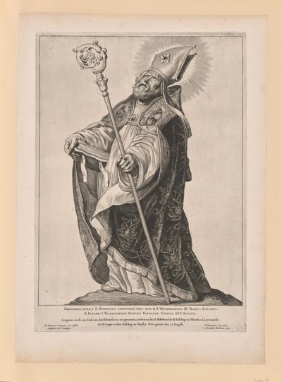 San Willebrord, dai Santi del Nord e del Sud dei Paesi Bassi da Cornelis Visscher