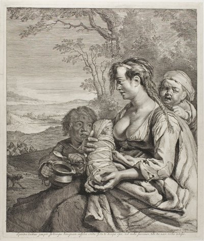 La donna bohémien da Cornelis Visscher