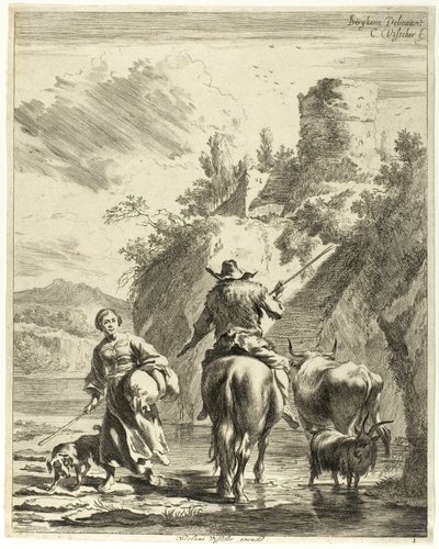 Il passaggio del fiume da Cornelis Visscher
