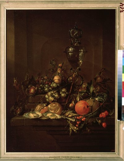 Natura morta di frutti invernali con calice da Cornelis de Heem