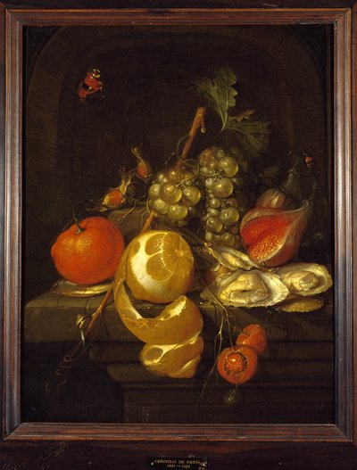 Natura Morta con Frutta e Ostriche, metà degli anni 1650 da Cornelis de Heem