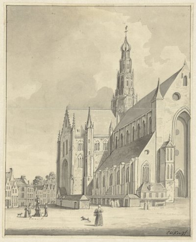 La Sint-Bavo a Haarlem da Cornelis de Kruyff