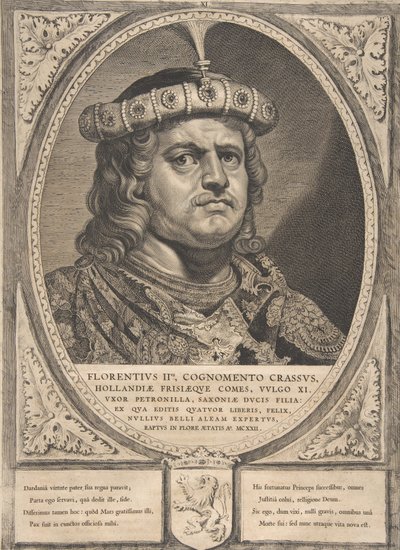 Floris II dalla serie Conti e Contesse di Olanda, Zelanda e Frisia Occidentale da Cornelis de Visscher