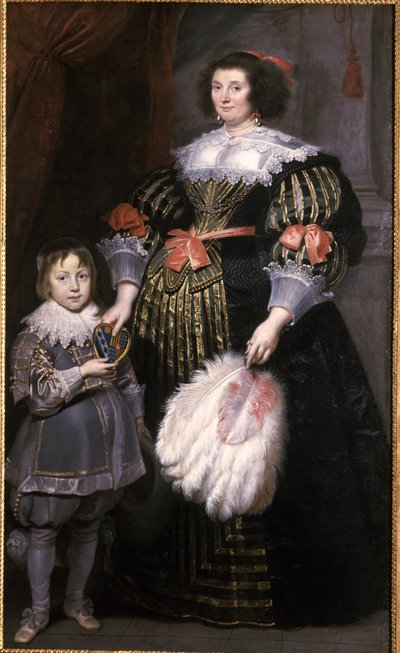 Madame Charlotte Butkens-Smit van Cruyninghen e suo figlio Johannes-Amatus da Cornelis de Vos