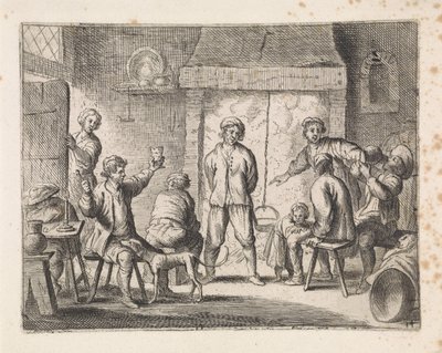 Contadini in una locanda da Cornelis de Wael