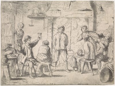 Contadini in una locanda da Cornelis de Wael