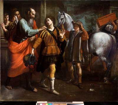 Partenza del Figliol Prodigo, c.1650 da Cornelis de Wael