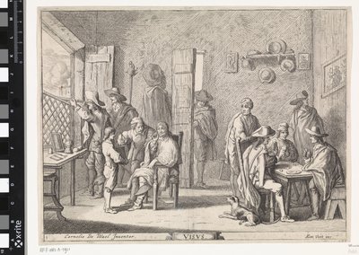 Vista (Visvs) (Vijf zintuigen) da Cornelis de Wael