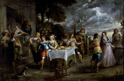 Storia del figliol prodigo: dissipazione da Cornelis de Wael