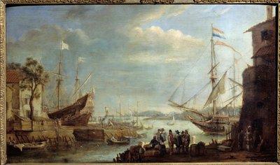 Porto marittimo nel 17° secolo da Cornelis de Wael
