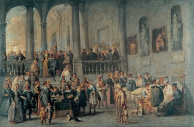Visitare i malati da Cornelis de Wael
