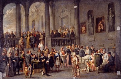 Visitare i malati, dalle Sette Opere di Misericordia, dopo il 1625 da Cornelis de Wael
