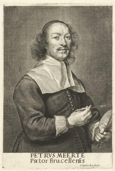 Ritratto del pittore Petrus Meerte da Cornelis van Caukercken