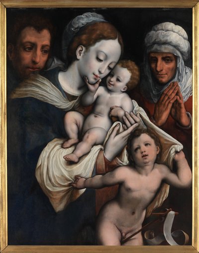 Sacra Famiglia con Elisabetta e Giovanni Battista da Cornelis van Cleve