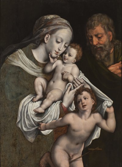 La Sacra Famiglia con il Bambino San Giovanni da Cornelis van Cleve