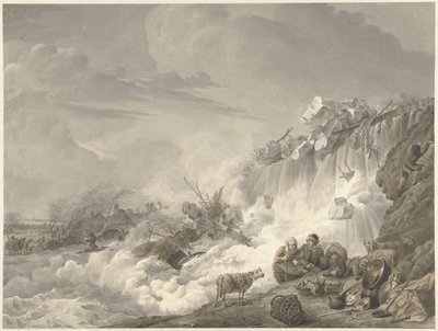 Rottura di una diga da Cornelis van Hardenbergh