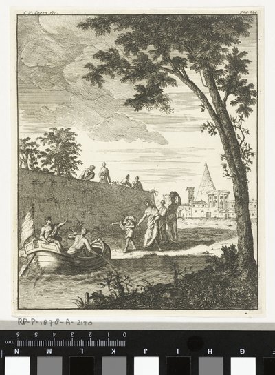 Paesaggio con barca da Cornelis van Jagen