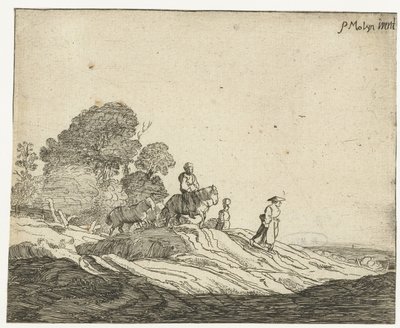 Paesaggio con cavalli da Cornelis van Kittensteyn (attributed to)