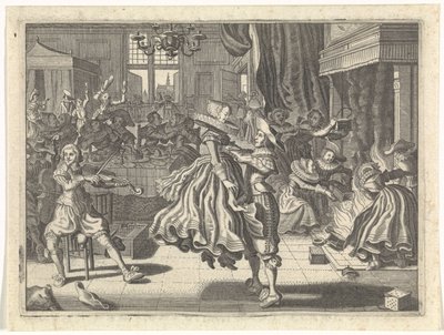 Compagnia danzante in una locanda da Cornelis van Kittensteyn