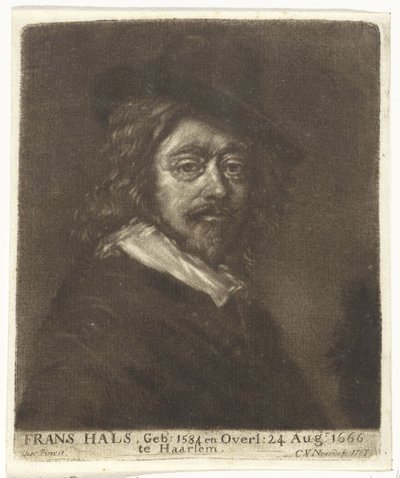 Ritratto di Frans Hals con un cappello da Cornelis van Noorde (attributed to workshop of)