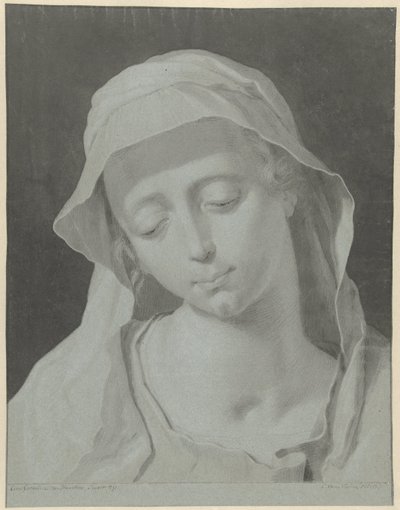 Testa di una donna velata da Cornelis van Noorde