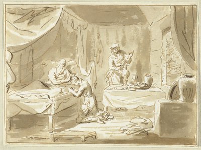 Giacobbe riceve la benedizione di Isacco da Cornelis van Noorde