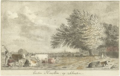Mucche in un prato da Cornelis van Noorde