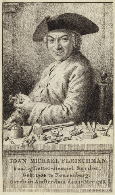 Ritratto di Johann Michael Fleischmann da Cornelis van Noorde