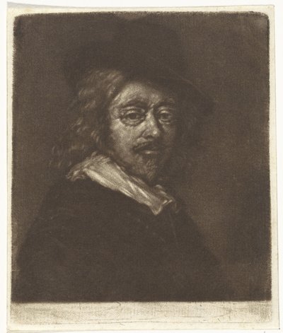 Ritratto di Frans Hals con un cappello da Cornelis van Noorde