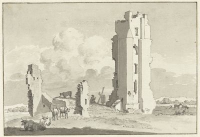 Rovina della Casa a Kleef vicino a Haarlem da Cornelis van Noorde