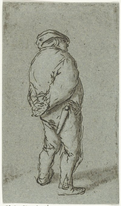 Uomo in piedi da Cornelis van Noorde