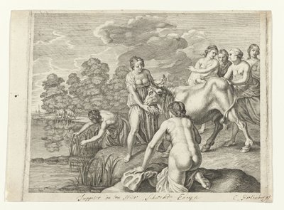 Giove rapisce Europa (Metamorfosi di Ovidio) da Cornelis van Poelenburch (possibly)