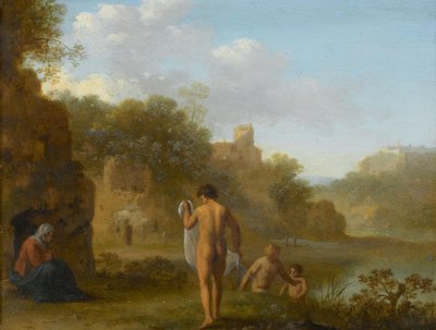 Uomini che fanno il bagno da Cornelis van Poelenburch