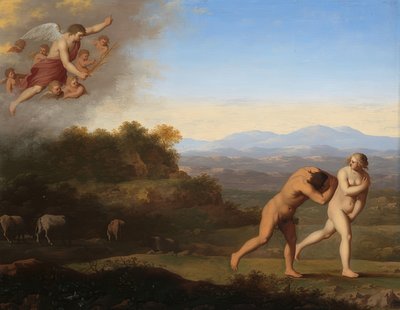La cacciata dal Paradiso da Cornelis van Poelenburch
