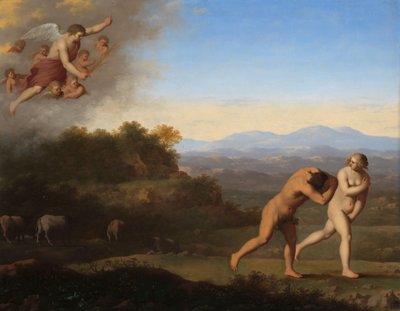La cacciata dal Paradiso da Cornelis van Poelenburch