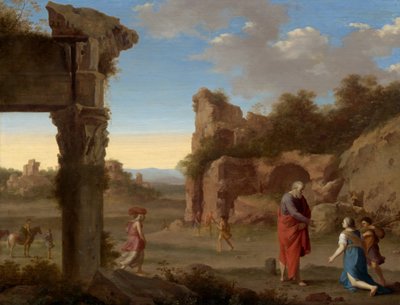 Il profeta Elia e la vedova di Zarepta, c. 1630 da Cornelis van Poelenburch