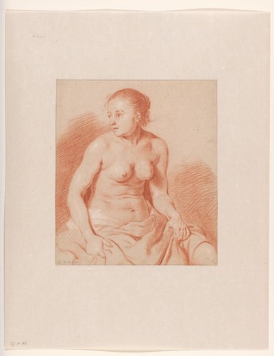 Nudo femminile seduto da Cornelis van Poelenburch